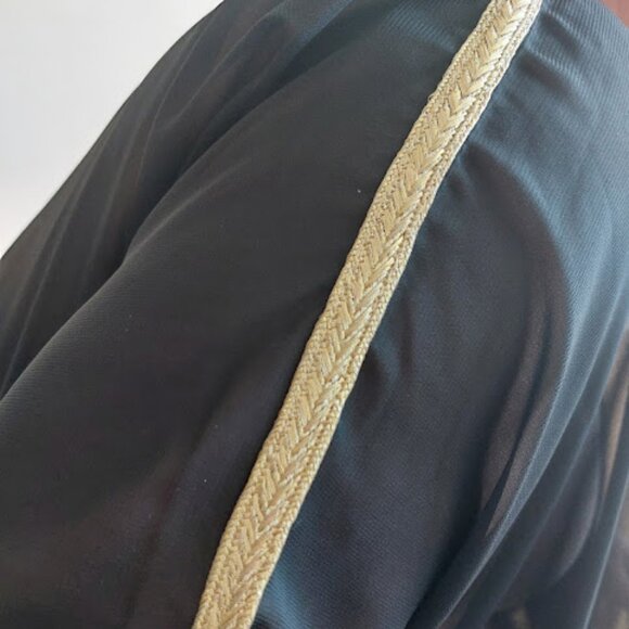 Black Caftan Style Blouse Fits 1X NEW NWT - Picture 6 of 8